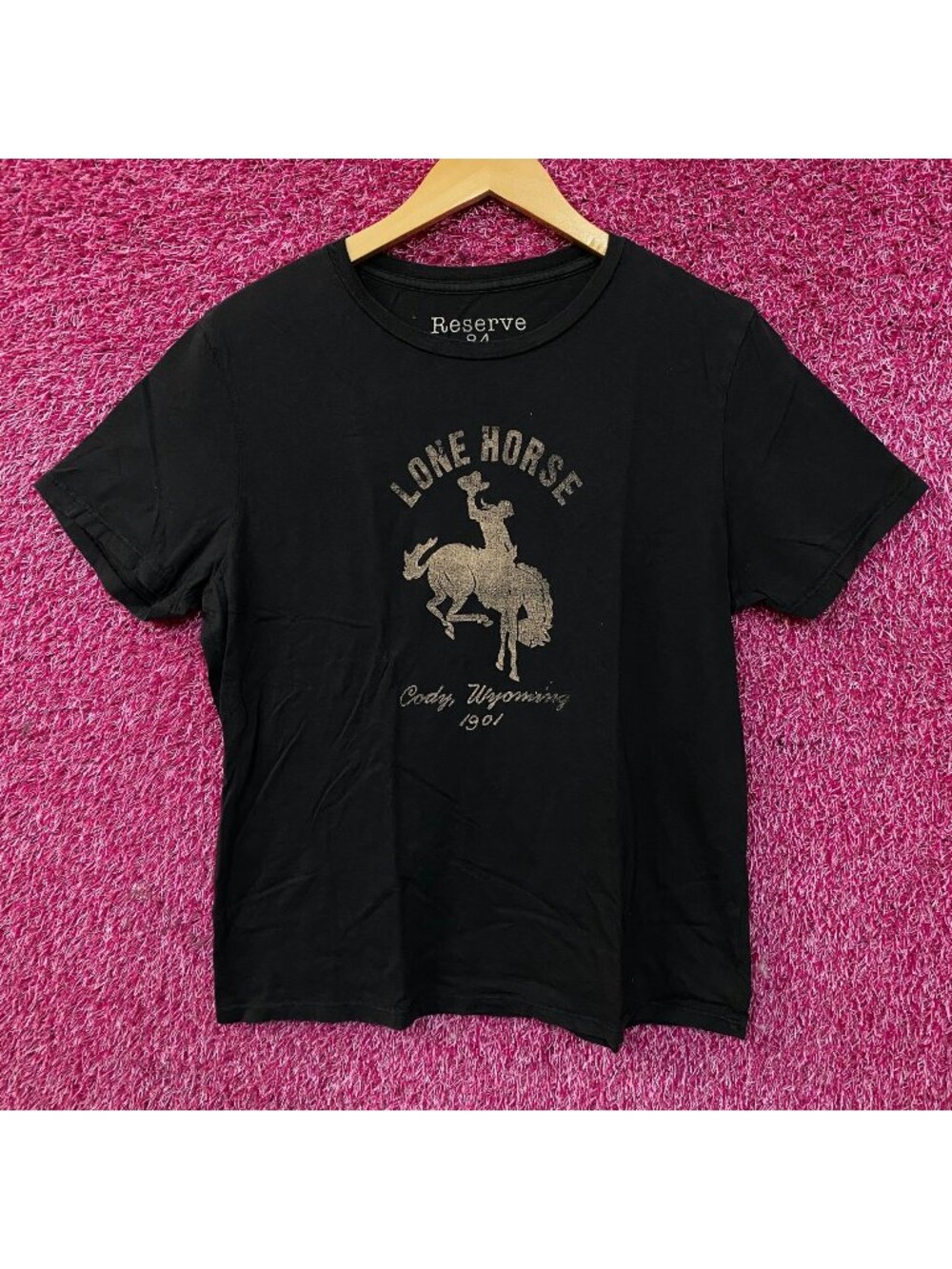 Reserve Lone Horse Cody Wyoming 1901 Graphic T-Shirt 2XL
